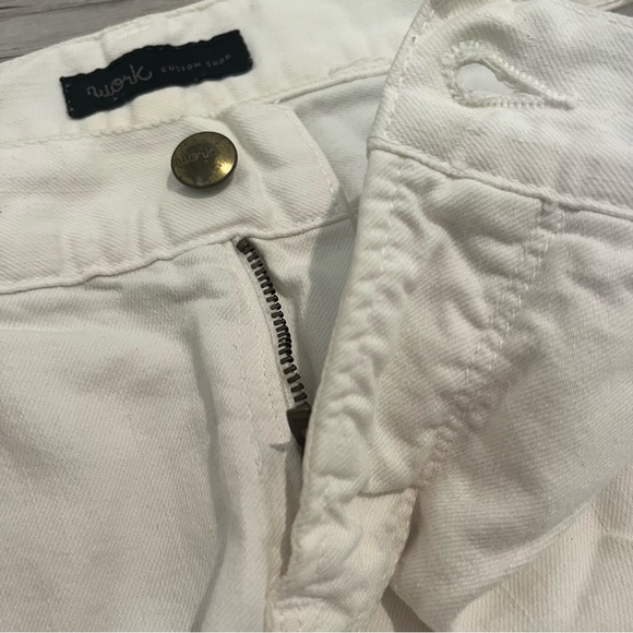 Work Custom Shop White Denim Shorts - Picture 2 of 6